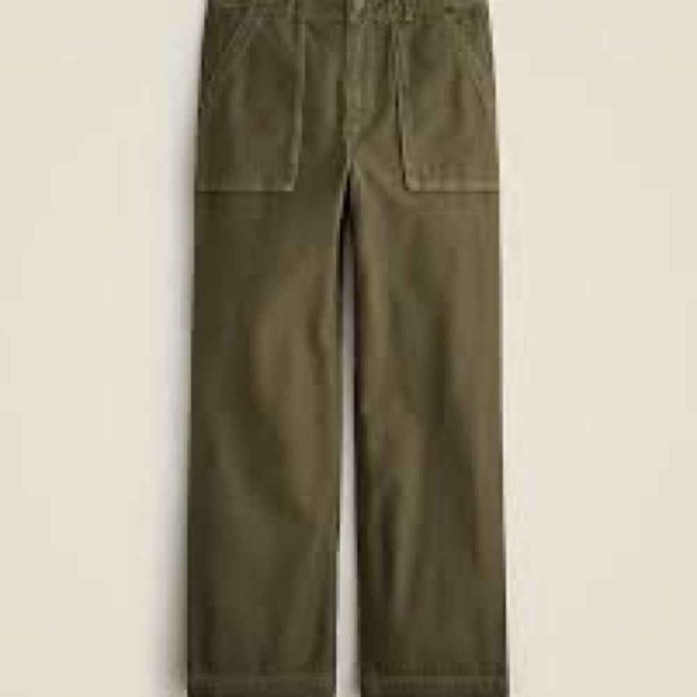 J. Crew Classic preppy chino pants nwt size 4 olive green - Picture 2 of 9